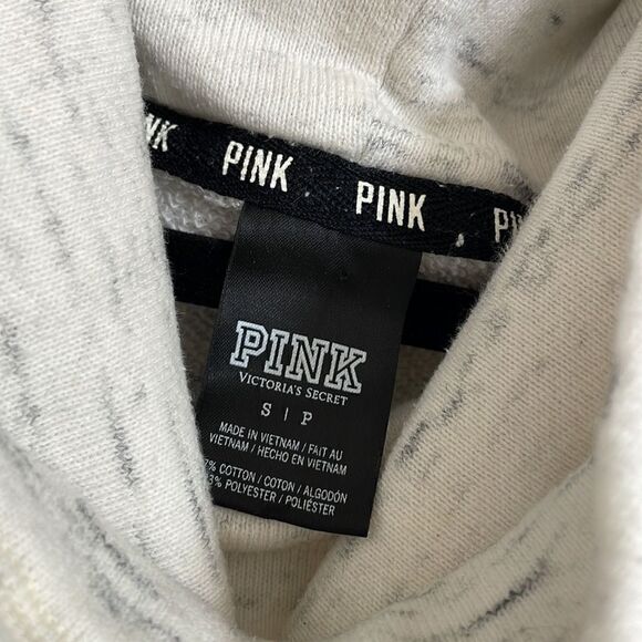 PINK Victorias Secret ivory marled cowl neck sweater, size S - Picture 3 of 5